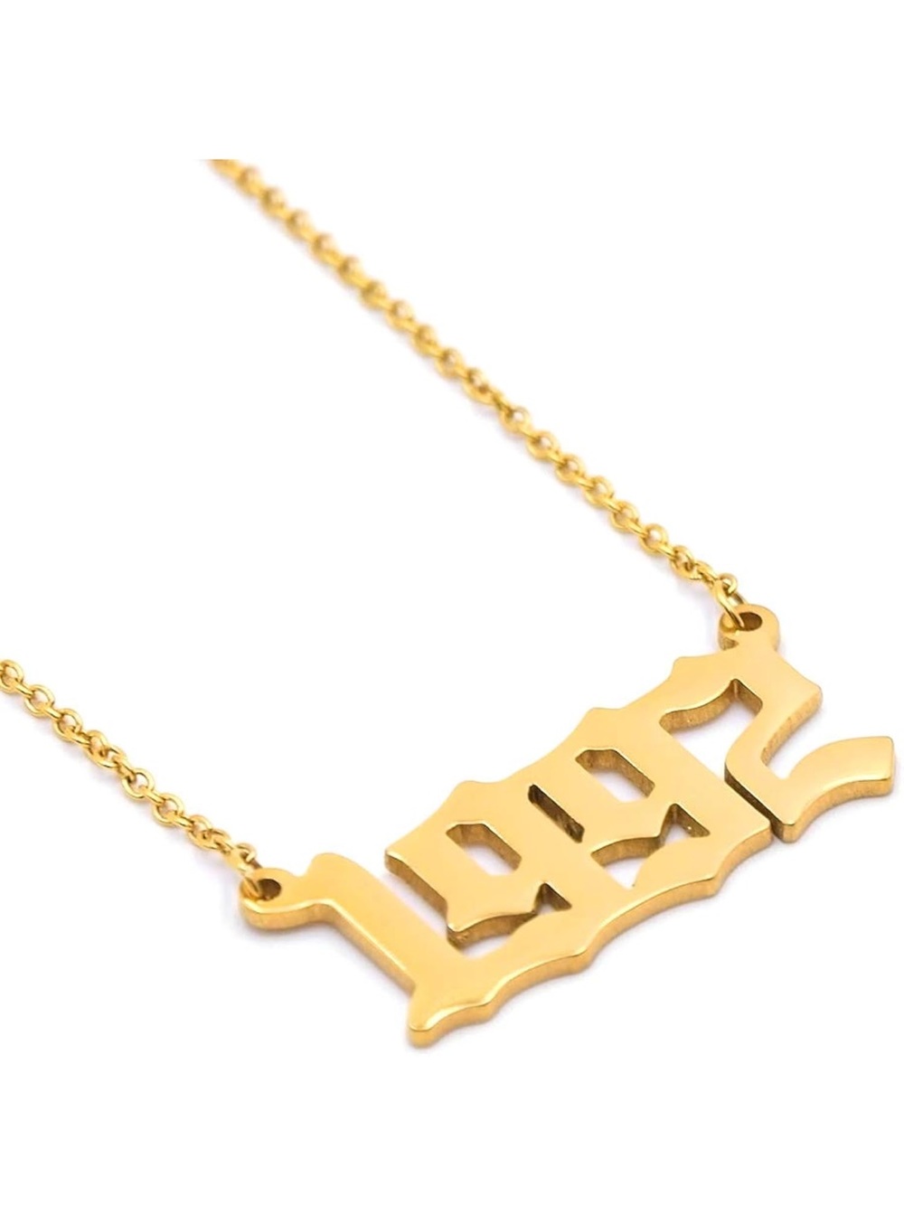 Gold Birth Year Necklace